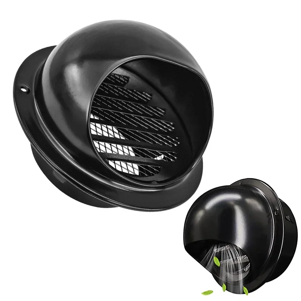 As Shown Insect-Resistant Cover Easy Mount Air Duct Cover 304 Stainless Steel Built-in Louver Grille Easy Installation