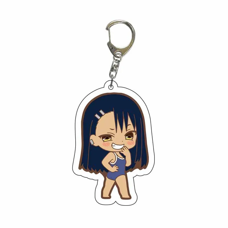 Anime IJIRANAIDE NAGATORO SAN Nagatoro Hayase Cosplay Costume Key Pendant Props Acrylic Keychain Keyring