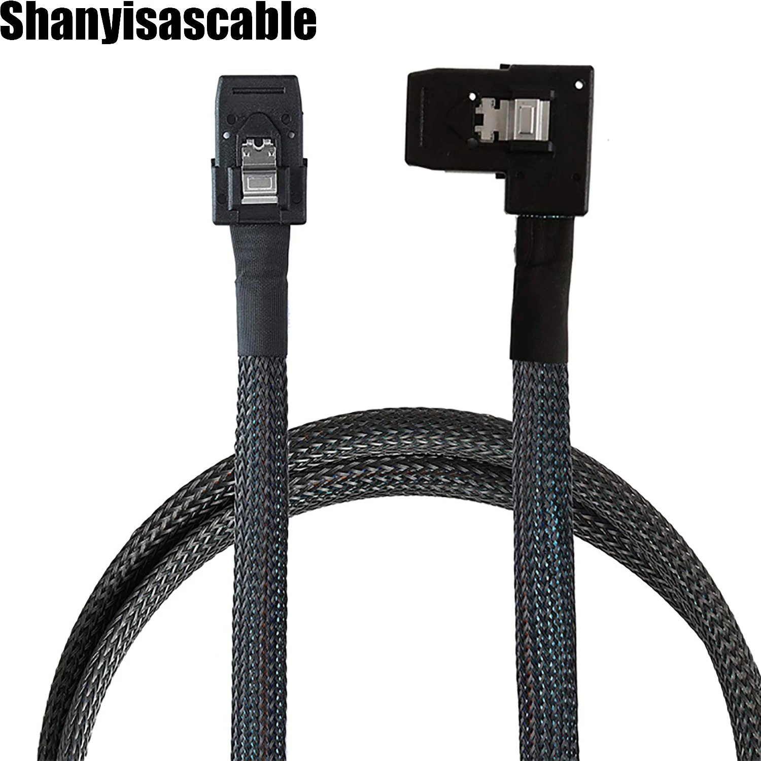 

0.5M Internal Mini SAS 36pin SFF-8087 to left Angle SFF-8087 Cord Server high-speed connection cable