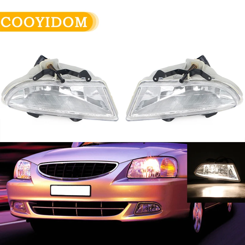 لشركة هيونداي أكسنت سيدان 2000 2001 2002 المصد الأمامي الضباب الخفيف المصباح DRL النهار تشغيل ضوء 9220125300 9220225300 #1
