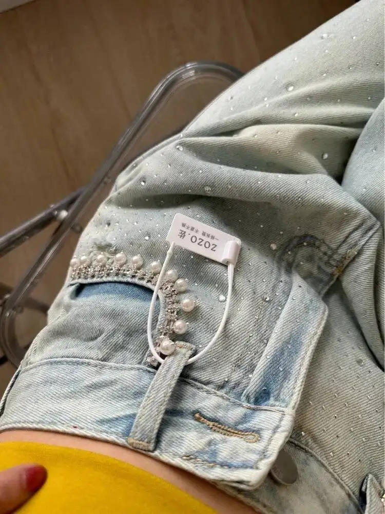 

Свободные джинсы BabYoung Heavy Dia для женщин Y2k, синие джинсовые брюки с высокой талией, новинка лета 2024, прямые широкие брюки