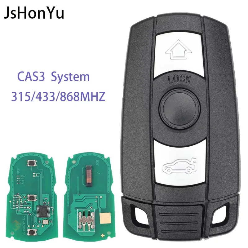 

JsHonYu KR55WK49127 Smart Remote Key for BMW CAS3 1 3 5 7 Series X5 X6 E60 E90 E70 E87 315MHz 433MHz 868MHz Keyless Entry Fob