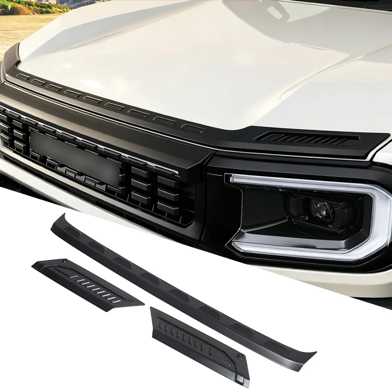 Front Hood Decorative Trim Strip ABS Front Engine Cover Decoration Modify Car Accessories For Toyota Land Cruiser FJ J240 2026+