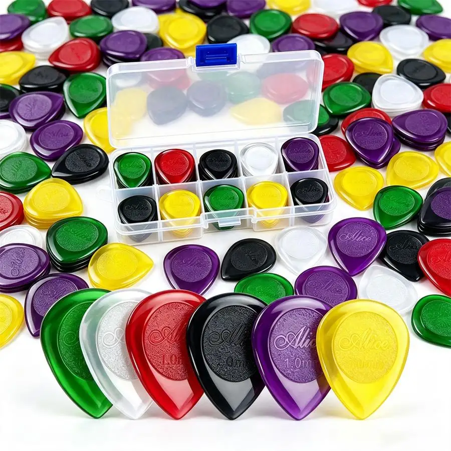 5/10/30pcs Assorted Gauge Guitar Plectrums, Guitar Picks, Durable Musical Instrument Parts, Practical Replacement Supplies XJM