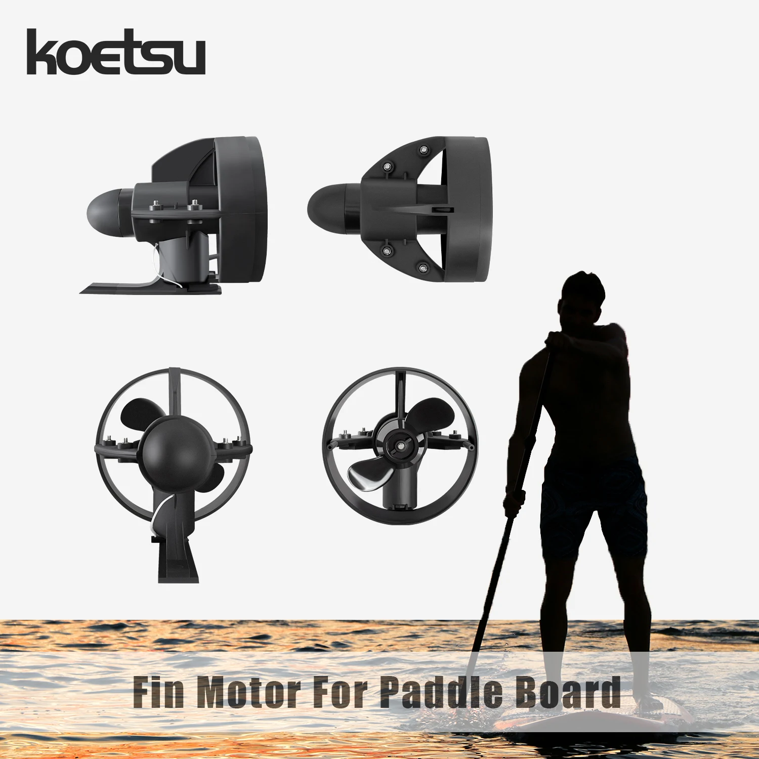 KOETSU paddle board underwater propulsion, underwater motor, compact and light, easy to install, replace hand paddling
