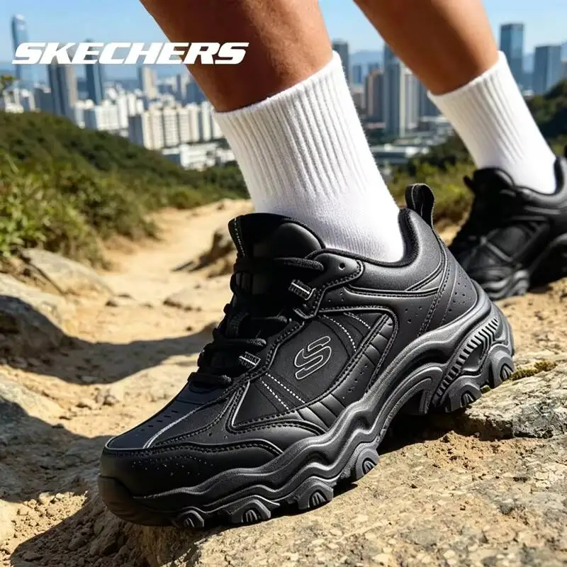 

Skechers Men's Outdoor Hiking Shoes 237692-BBK Anti-slip Lightweight Walking Sneakers sport