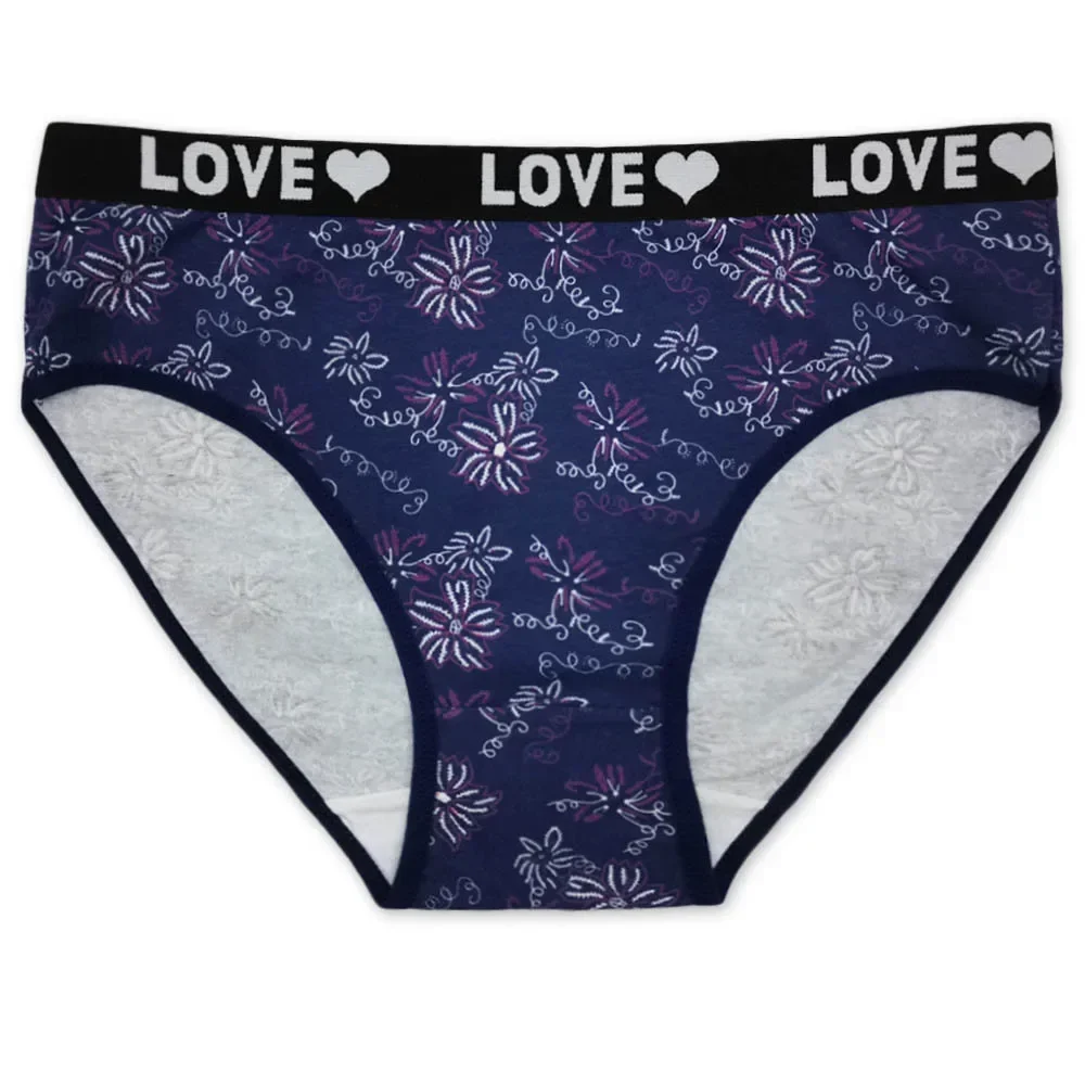 Dámské kalhotky Bavlněné spodní prádlo Slipy Plus Size Dámské kalhotky Dámské spodní prádlo Vysoký pas Spodní prádlo Široké pásky 6 kusů/sada - náhled 2