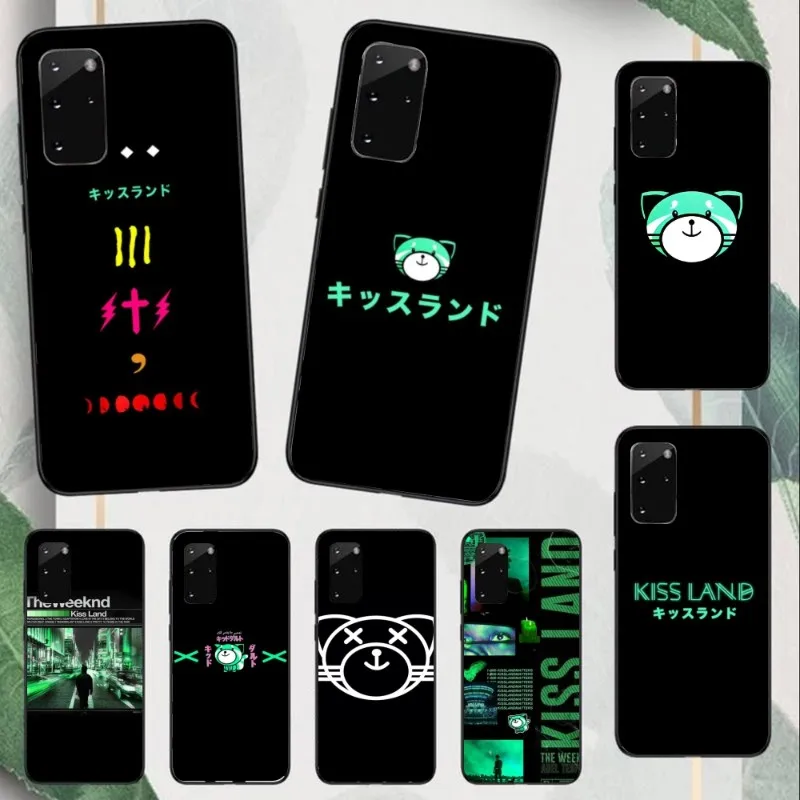 Weekend KissLand Mobile Phone Case for Samsung Note 9 10 20 Plus Pro Ultra J6 J5 J7 J8 Black Soft Phone Cover Funda