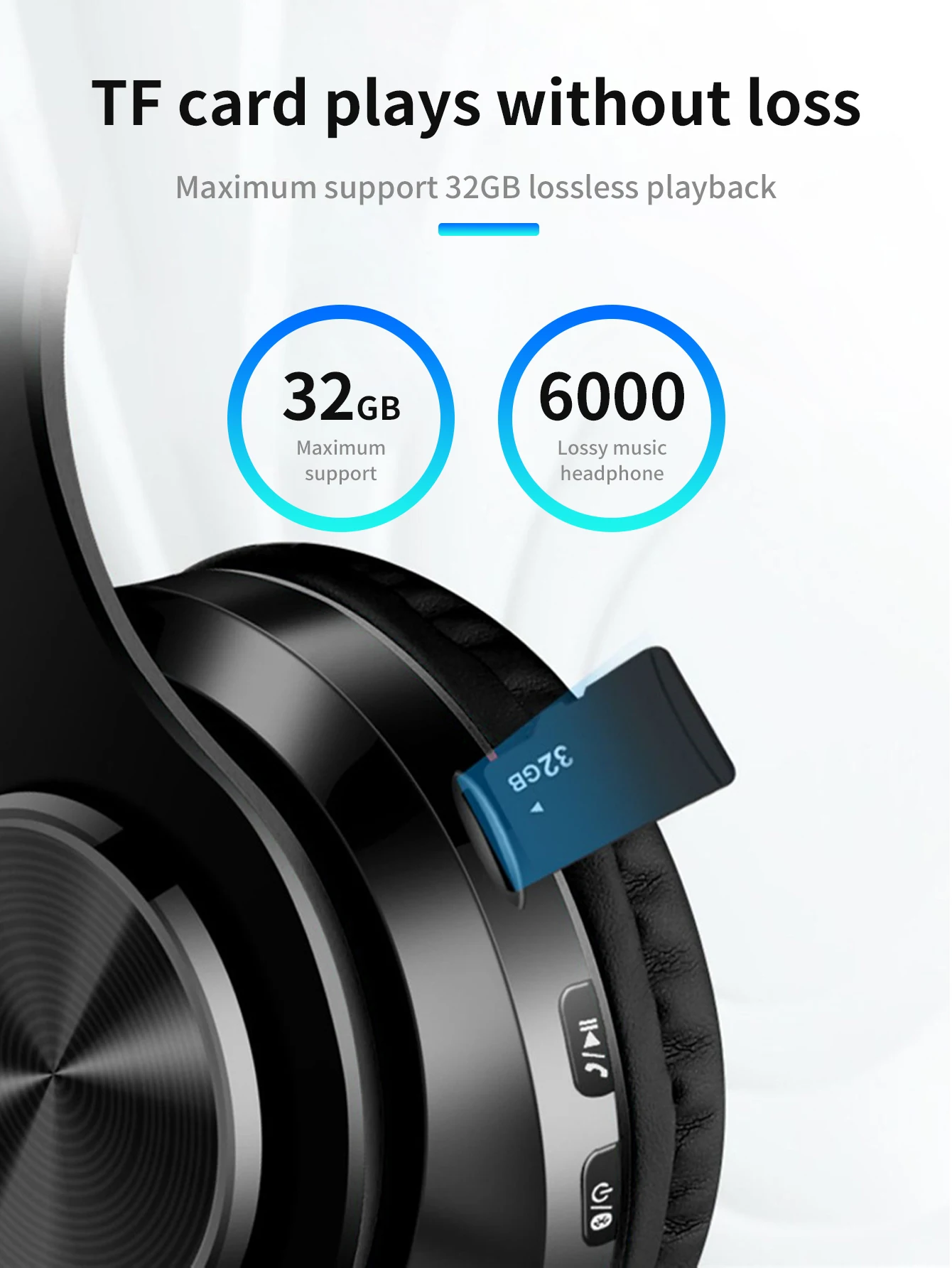 Description Picture 6 of itemWireless Bluetooth stereo noise-canceling headset gaming headset foldable LED Headset Music Headset