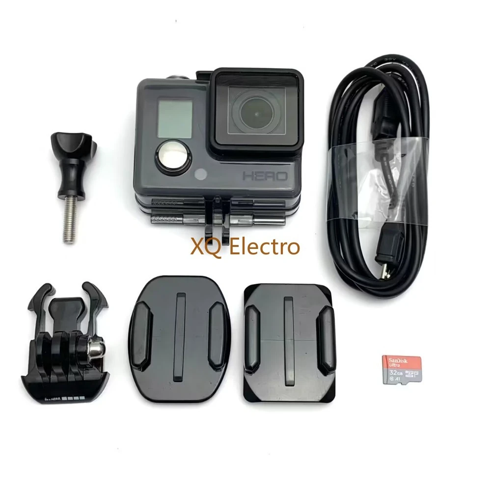 Lightweight and Convenient To Carry for Gopro Hero+ Silver Edition Sports Camera + Battery + Charging Data Cable Accessories