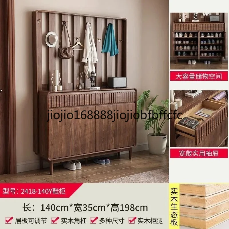 Suitable for Home entrance hanger shoe cabinet large capacity locker foyer entrance partition cabinet