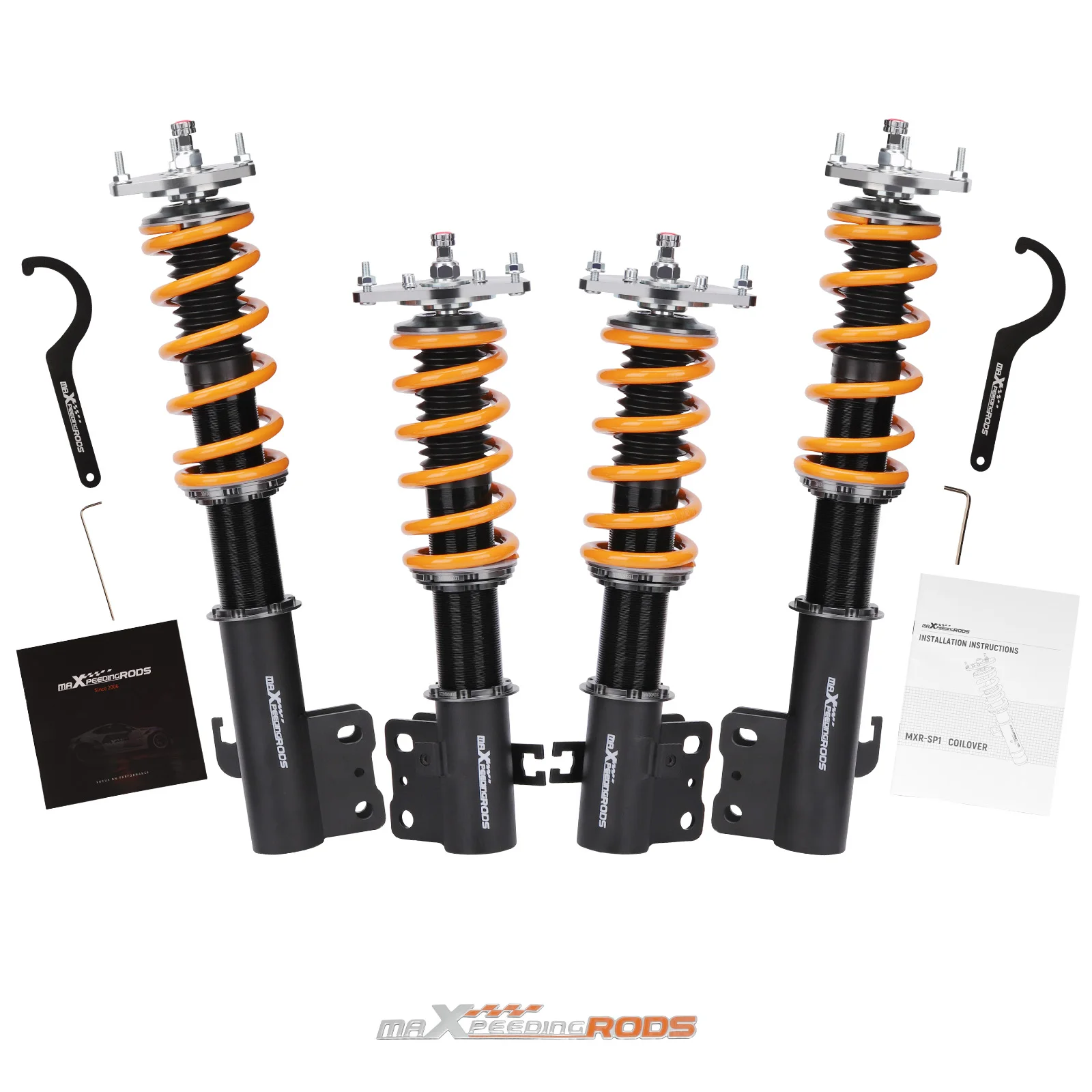

MaXpeedingrods, 24 уровня демпфирования, понижающий уличный койловер для Subaru Forester SF 1998-2002, комплект подвески амортизатора
