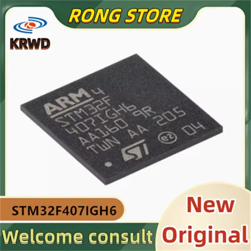 

2 шт. STM32F407 IGH6 новый и оригинальный чип IC STM32F407IGH6 STM32F407 UFBGA-201 ARM Cortex-M4 32-битный микроконтроллер-MCU