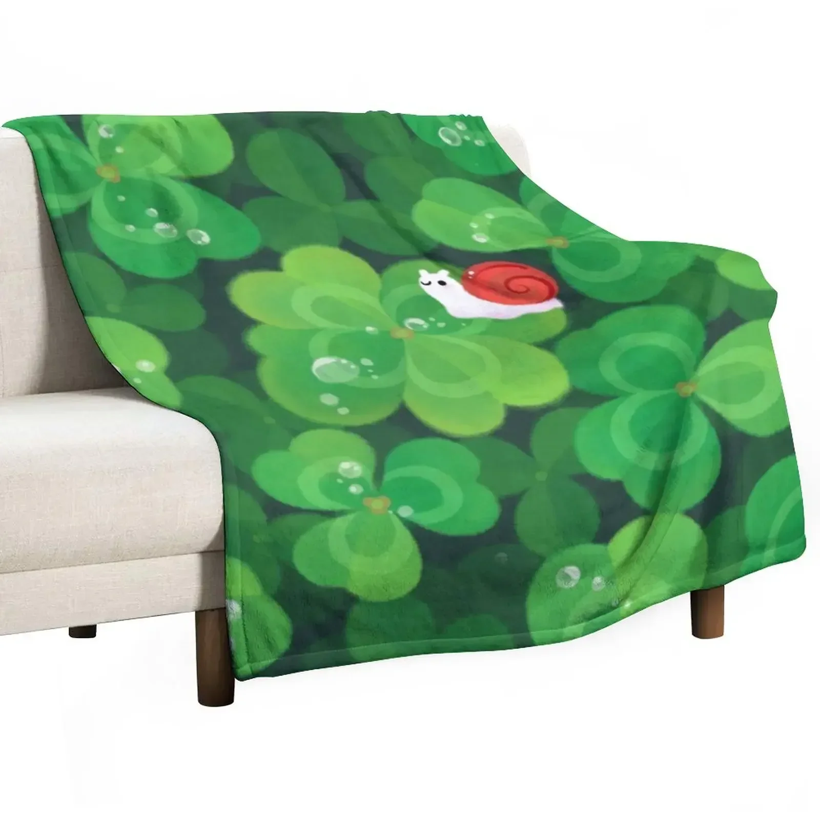 

Happy lucky snail Throw Blanket anime Luxury St Decorative Sofas Soft Blankets