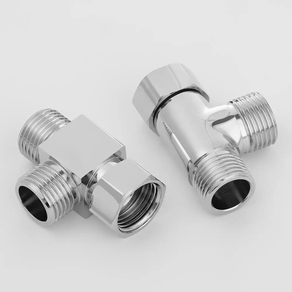 Durable 3-way Connect Shower Head Function Switch Brass Water Tap Connector Faucet Adapter Kitchen Sink Splitter Diverter Valve