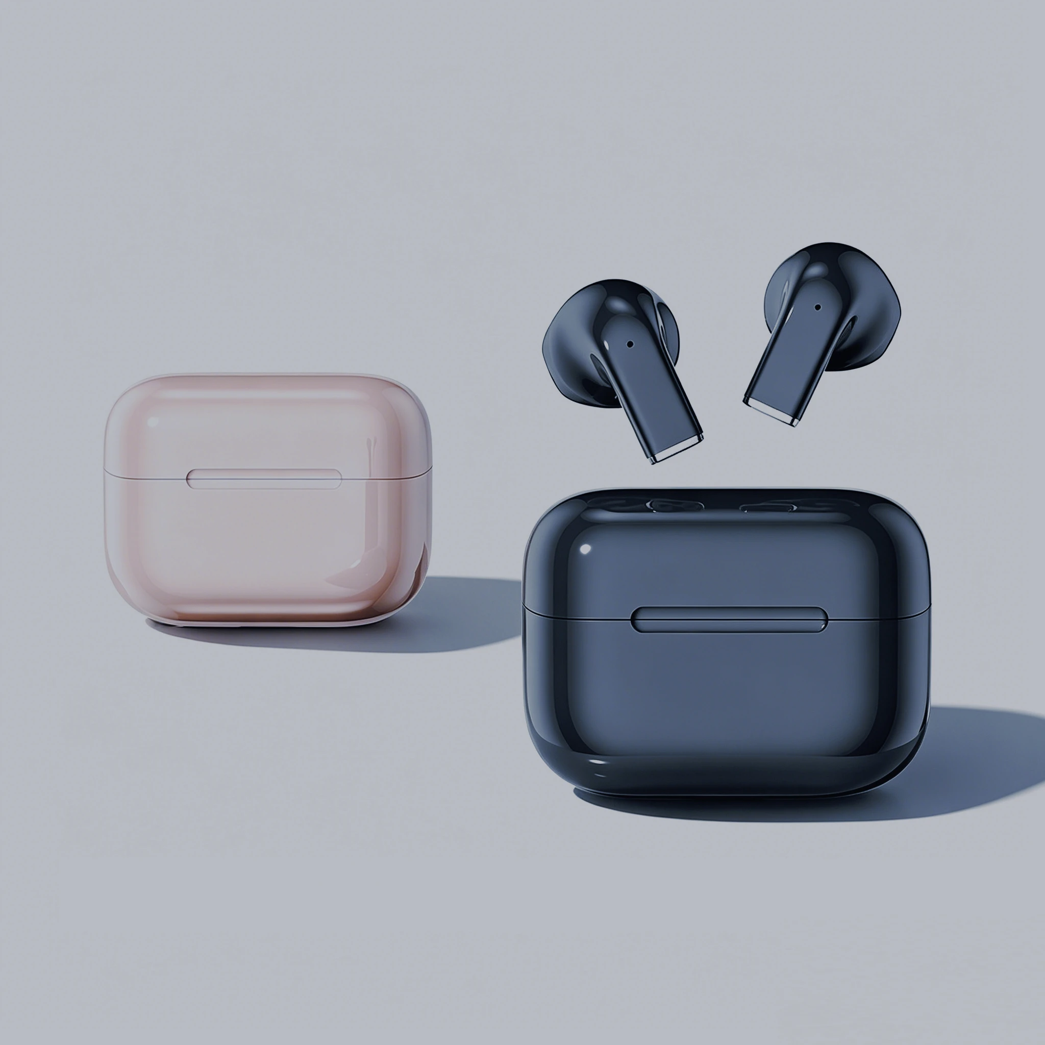 Mini Earphones Wireless Bluetooth 5.4 Earbuds Long-Lasting TWS Noise Cancellation Super Mini Cute Pink Headphones With Mic — product photo 1 of 1