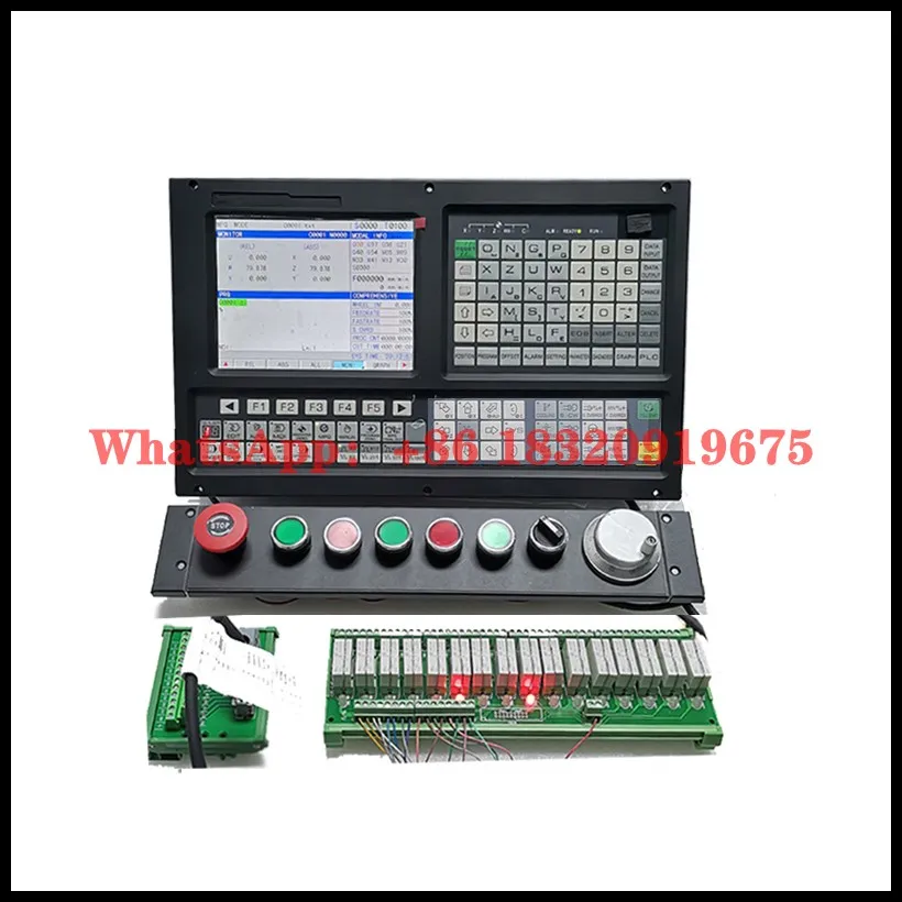 TAC2002T 2AXIS CNC lathe controller comes with a hybrid closed-loop stepper and VFD spindle encoder cable