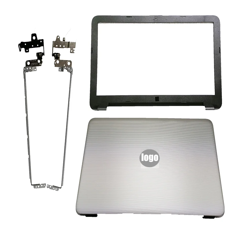

Новый комплект чехлов для ноутбука HP Pavilion 15-AY 15-AC 15-BA BD AF TPN-C125 250 255 G4 G5 854987-001 Задняя крышка ЖК-дисплея + лицевая панель + петли серебристый