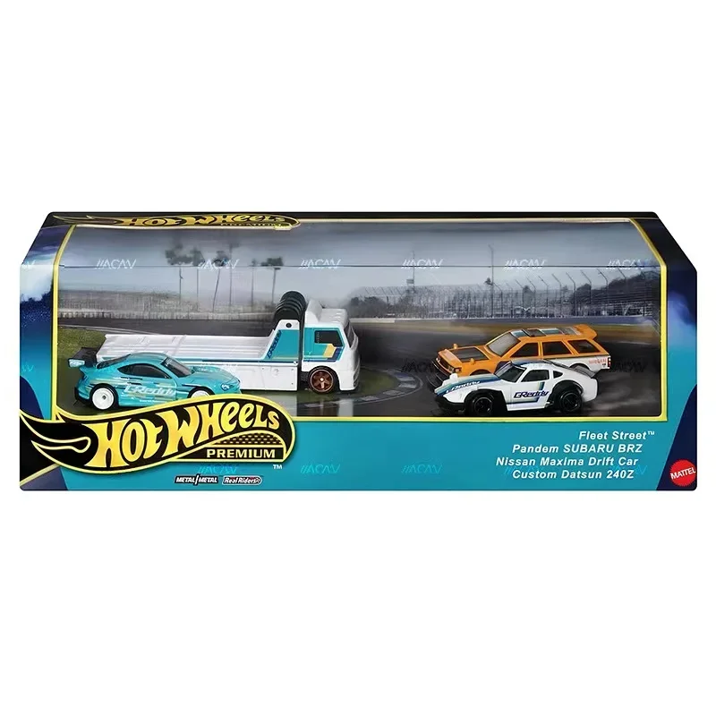 Original Hot Wheels Premium Car Culture Greddy Fleet Street Toys Boys 1/64 Diecast Pandem Subaru Nissan Maxima Drift Datsun Gift