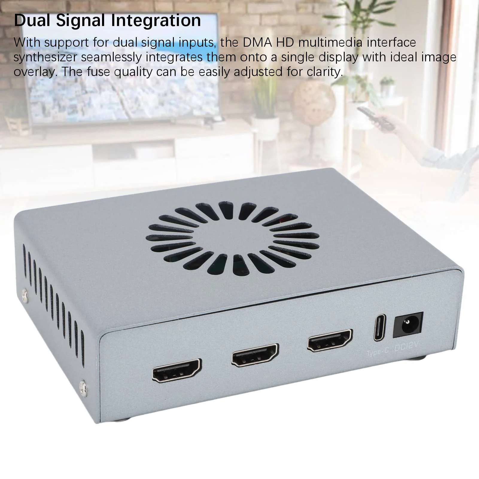 HD 멀티미디어 인터페이스 오버레이어 신디사이저 DMA 퓨저 플러그 앤 플레이 화상 회의용 무손실 냉각 팬