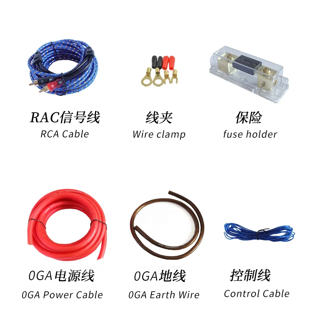 

Комплекты проводов для автомобильных аудиосистем 1200 Вт, кабель 0GA для автомобильных сабвуферов, прямые поставки с завода