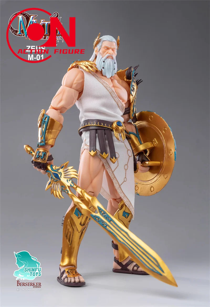 Berserker Studios-figura de acción coleccionable a escala 1/12, M-01, Zeus All Nations Gods Series, Anime, 6 ", hombres, soldado