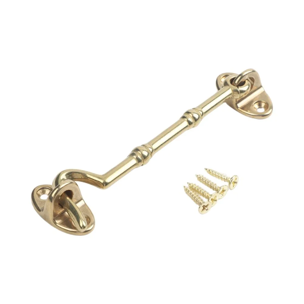Solid Copper Window Hooks for Doors Slide Door Buckles Support Rods for Interior Exterior Door Hardware Upgrades