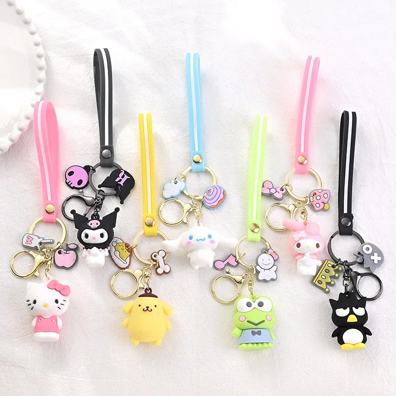 Minimalist Cartoon Silicone Gift Bag Pendant Cute And Portable Keychain Best Friend Couple Gift Gift For Girlfriend