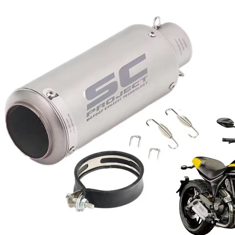 51mm/60mm Universal Motorcycle Exhaust Pipe, Hot-Selling Motorcycle Exhaust Muffler