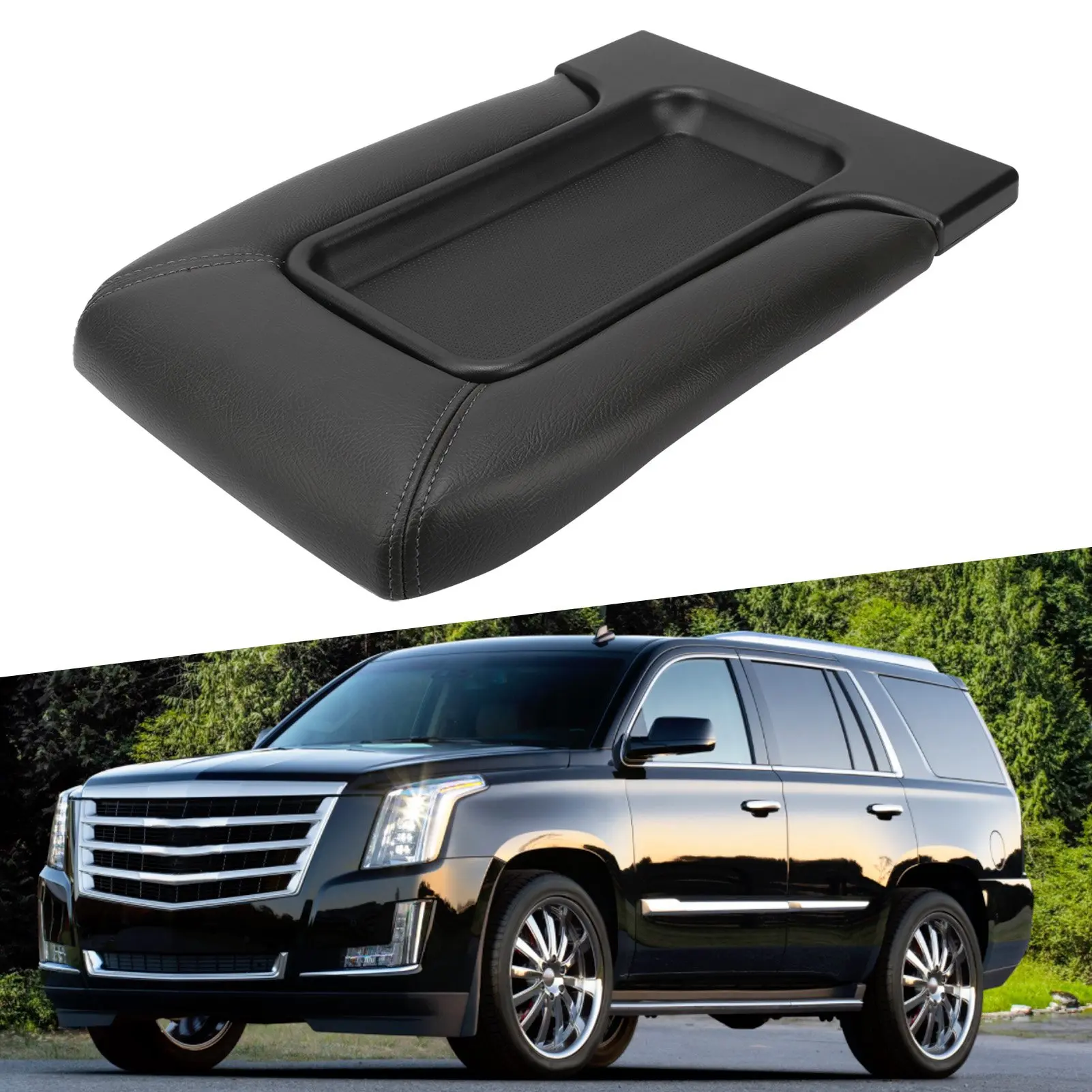 Center Console Lid Cover Kit Waterproof Replacement For Avalanche/Silverado/Suburban/Tahoe