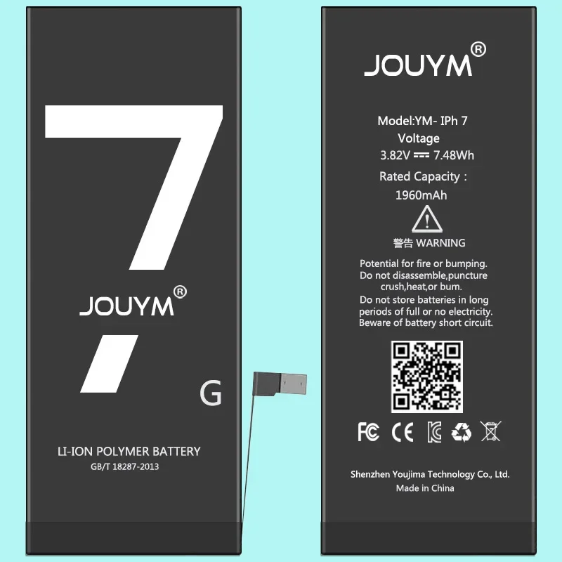 Аккумулятор JOUYM для iPhone 5 5s SE 6 6 s 6 s 7 8 Plus, оригинальная сменная батарея большой емкости для iPhone X, Xs, Max, Xr