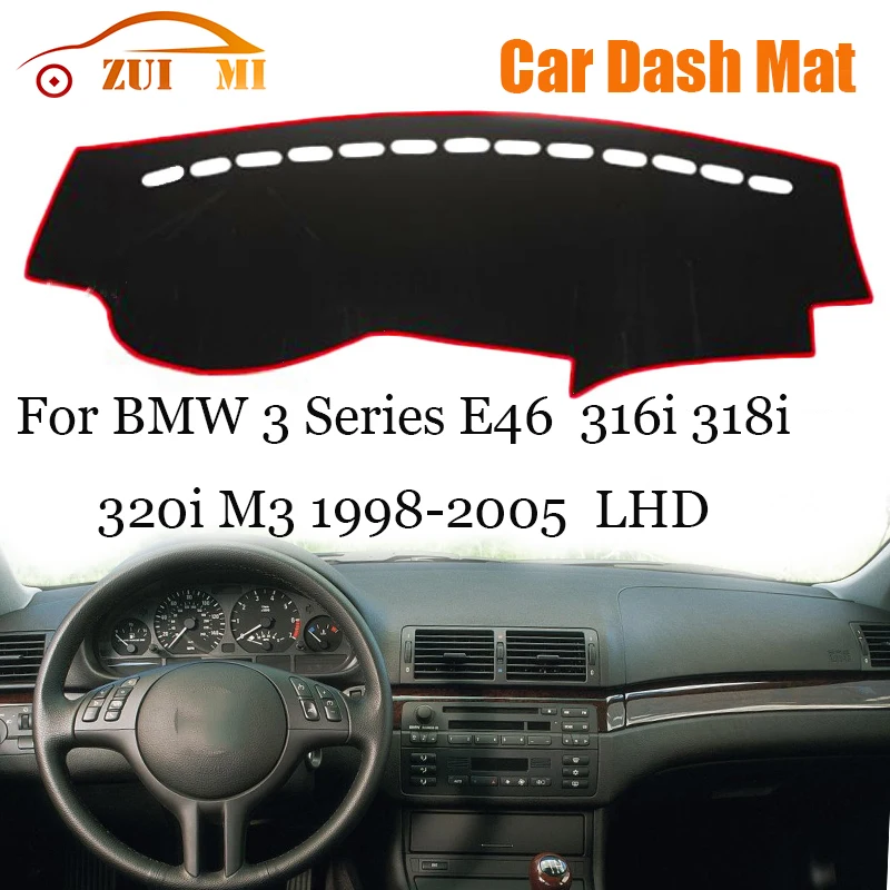 

ZUIMI Dashboard Cover Dash Mat Dashmat For BMW 3 Series E46 316i 318i 320i M3 1998-2005 LHD RHD Dash Board Cover Pad Sun Shade