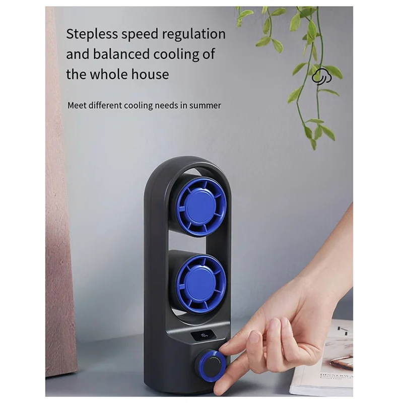 เดสก์ท็อปพัดลมไฟฟ้าสองหัวเขย่าหัวเดสก์ท็อปพัดลมทาวเวอร์เงียบพัดลมมินิโฮมออฟฟิศพัดลมกังหันลมขนาดใหญ่