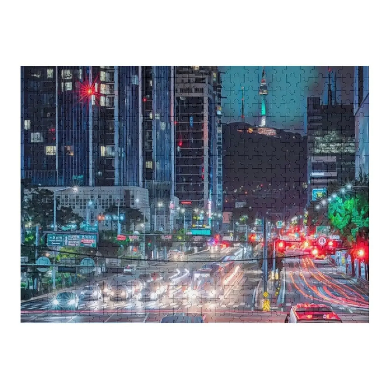 

Пазл Seoul Nights на заказ, подарок в виде леса для взрослых, пазл