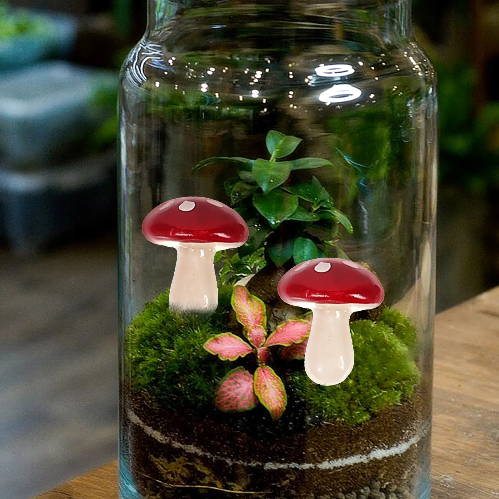 33Pcs Delicate Foam False Mushroom Collection Lifelike Texture Bright Mini Mushrooms for DIY Crafting Home Garden Decor