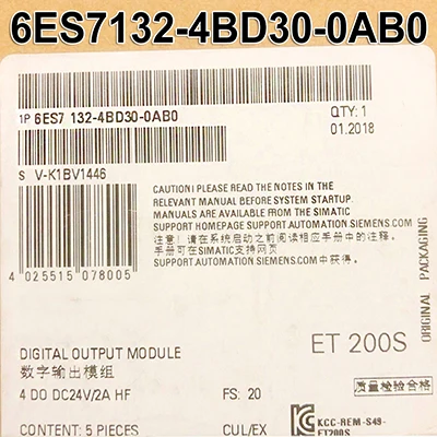 

6ES7132-4BD30-0AB0 condition Digital Output PLC 6ES7 132-4BD30-0AB0 module