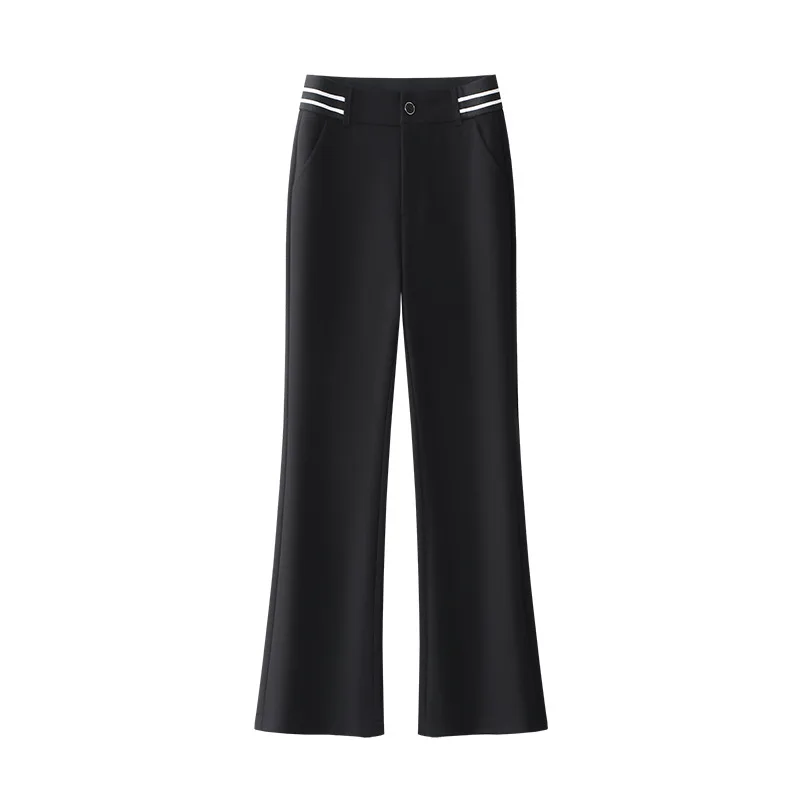 سراويل الجولف النسائية Faion Bell Bot عالية الخصر سليم صالح مطاطا مايكرو متوهج تنوعا بدلة التخسيس السراويل الخريف جديد Arr...