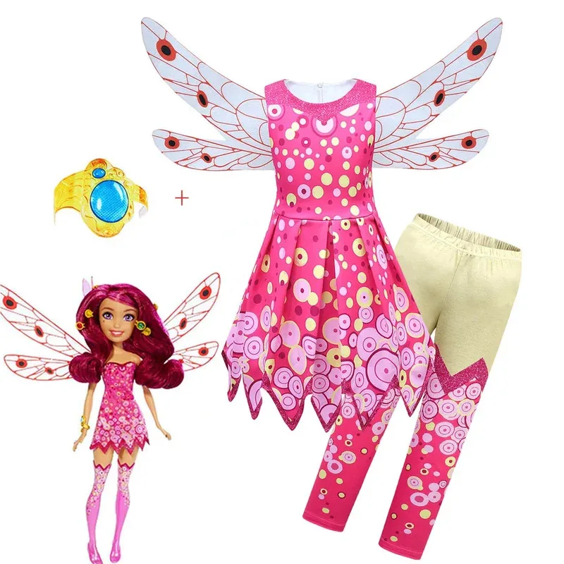 

Kids Halloween Costumes for Girls Mia and Me Clothes Set Anime Mia Cosplay Children Fancy Dress Birthday Party Carnival Clothing