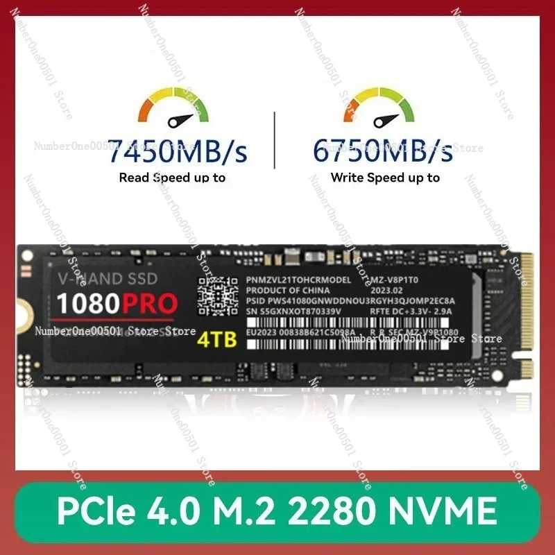 1080PRO M2 NVMe SSD 1TB 2TB 4TB PCIe Gen 4.0 High Speed Solid