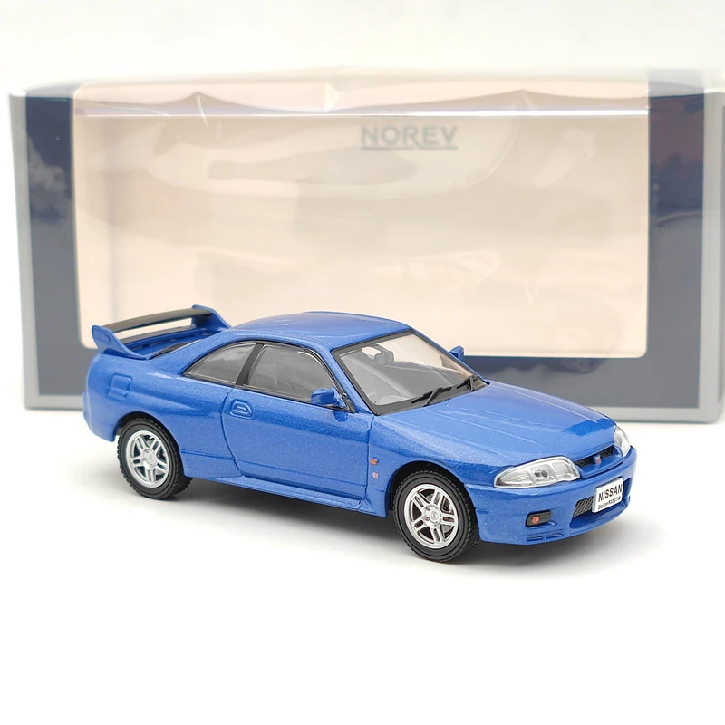 Norev 1/43 For N~~san SKYLINE R33 GT-R 1995 blue Metallic Diecast Models Car Limited