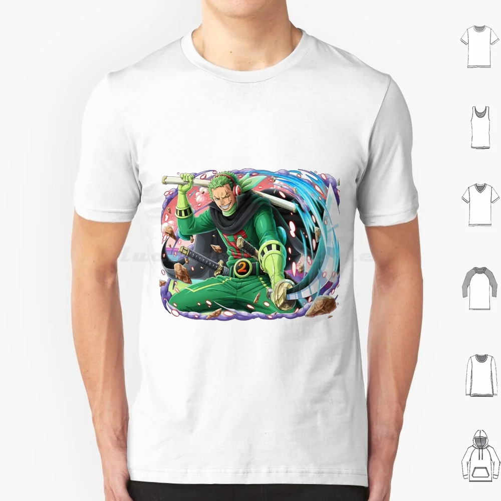 Camiseta de Zoro para hombre y mujer, gorro de Mugiwara, Luffy, mono D, Luffy, Roronoa, Zoro, 6Xl