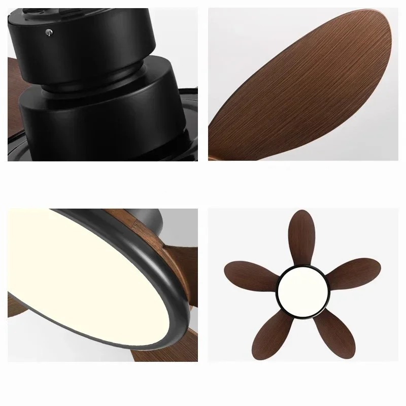 Modern LED 60W Low Floor DC Motor 35W Ceiling Fans With Remote Control Simple Ceiling Fan With Light Home Fan