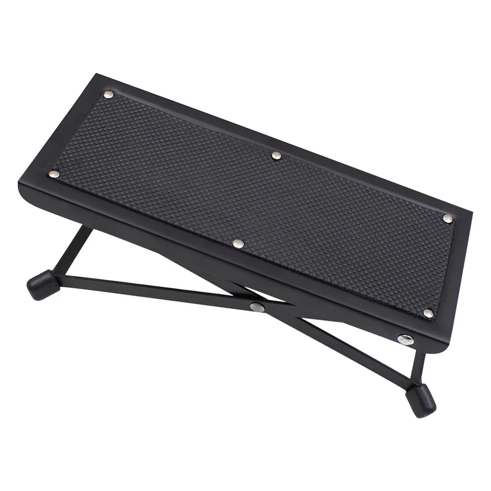 

Guitar Foot Rest Stool Thickened Black Wooden Foldable Ergonomic Design Reduces Strain Improves Posture Guitar Accessories