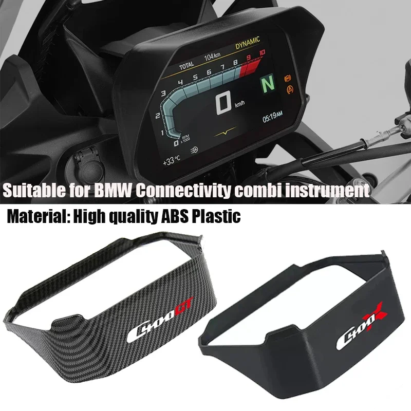 

Carbon Look Sun Visor Instrument Hat Fit For BMW C400X C400GT C400 X C 400 X GT C 400X 400GT Cover Protection Parts