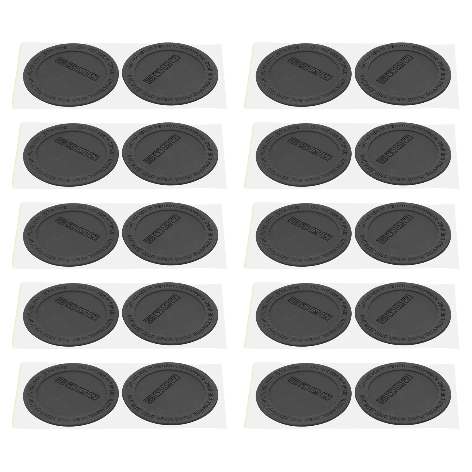 

Very Strong Sticky Adhesive Anti-slip Protective Pad Hot Pot Heat Insulation Cup Holder Black Non Skid Pads