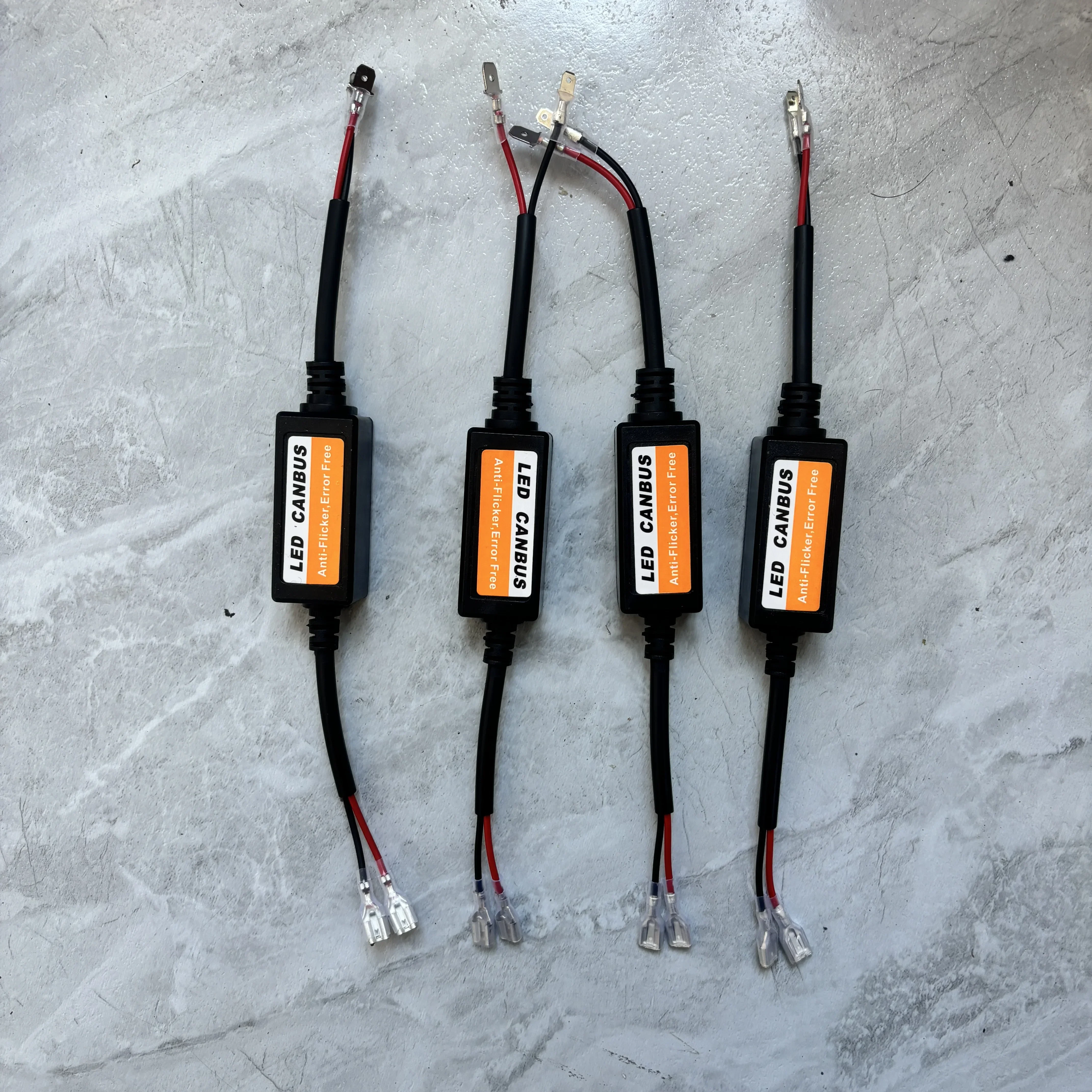 Car headlight decoder line group LED headlight flashing alarm instrument interference universal LED decoder