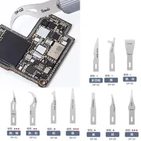Qianli DP IC Chip Manual Grinding Blade With Handle for Phone Motherboard CPU NAND Glue Removal Dot Matrix Scraper Pry Knife