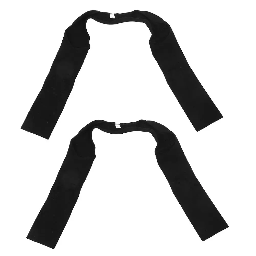 

2Pcs Women Arm Shaper Sleeves Three-Quarter Length Slimming Sun Protection Arm Cover Comfortable Breathable Shapewear for Daily