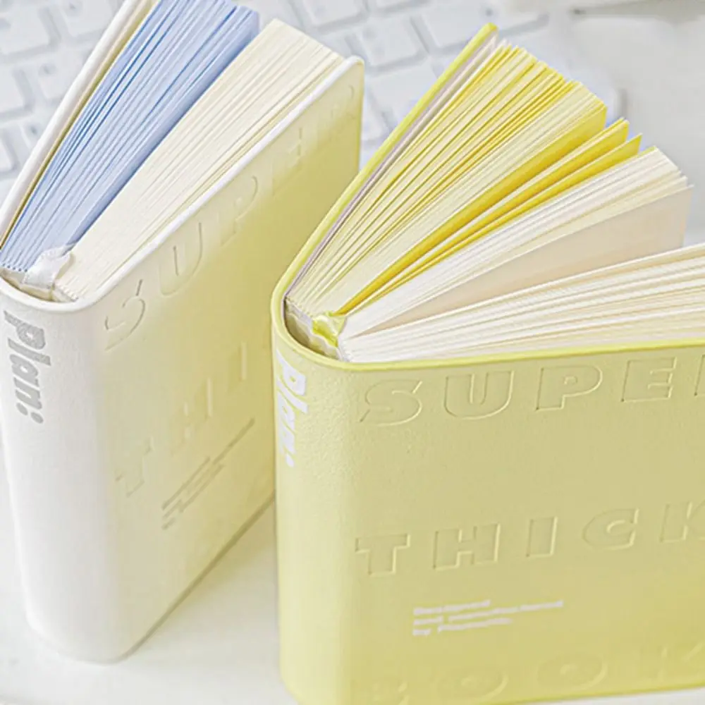 Cuaderno de cuero con cubierta impermeable creativa, cuaderno de bolsillo minimalista cuadrado, tacto cómodo, planificador personalizado, Bloc de notas escolar