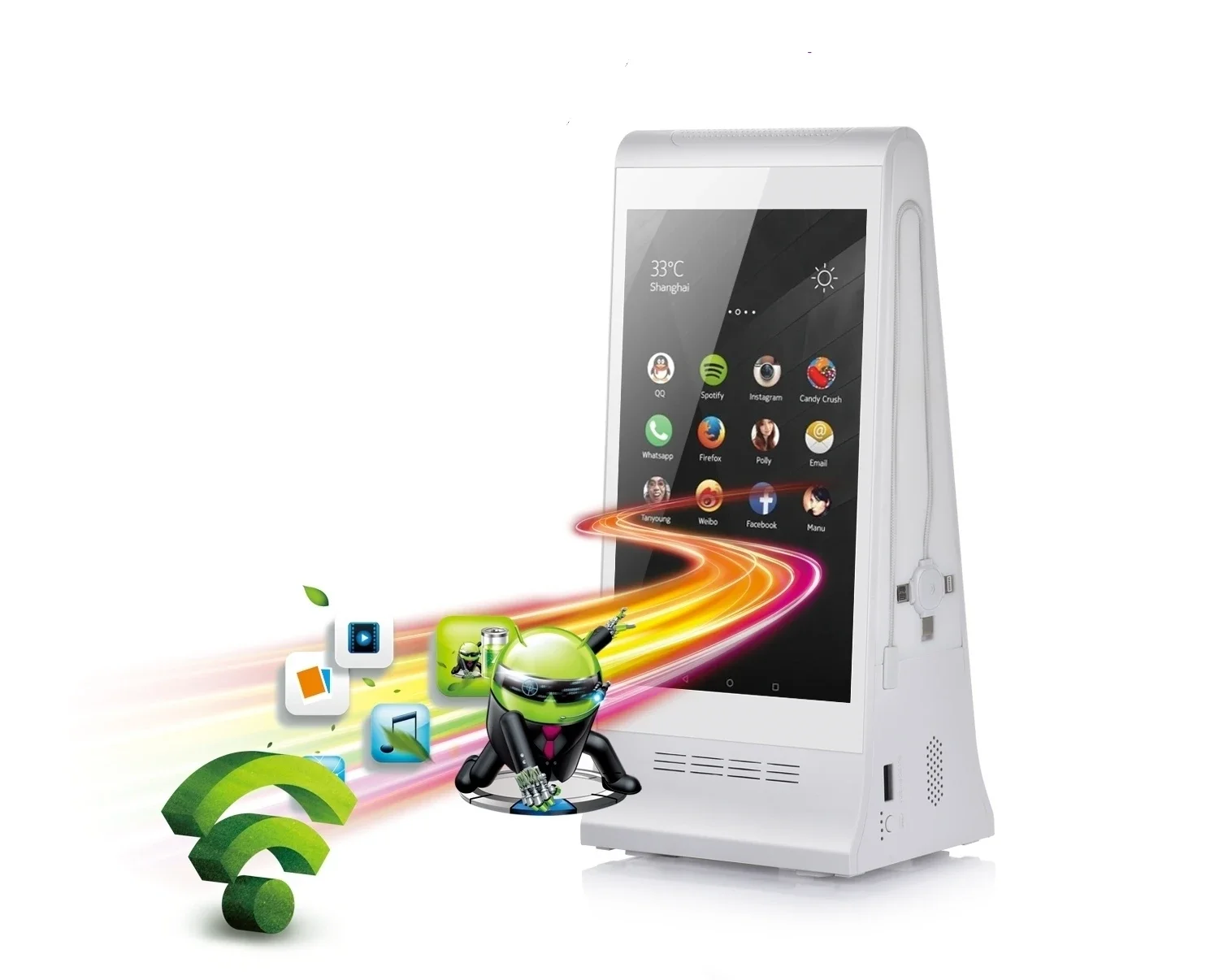 New Table Top Standing Battery Powered 7 Inch Small Size Mini Digital Signage Lcd Advertising Display Screen Video Player